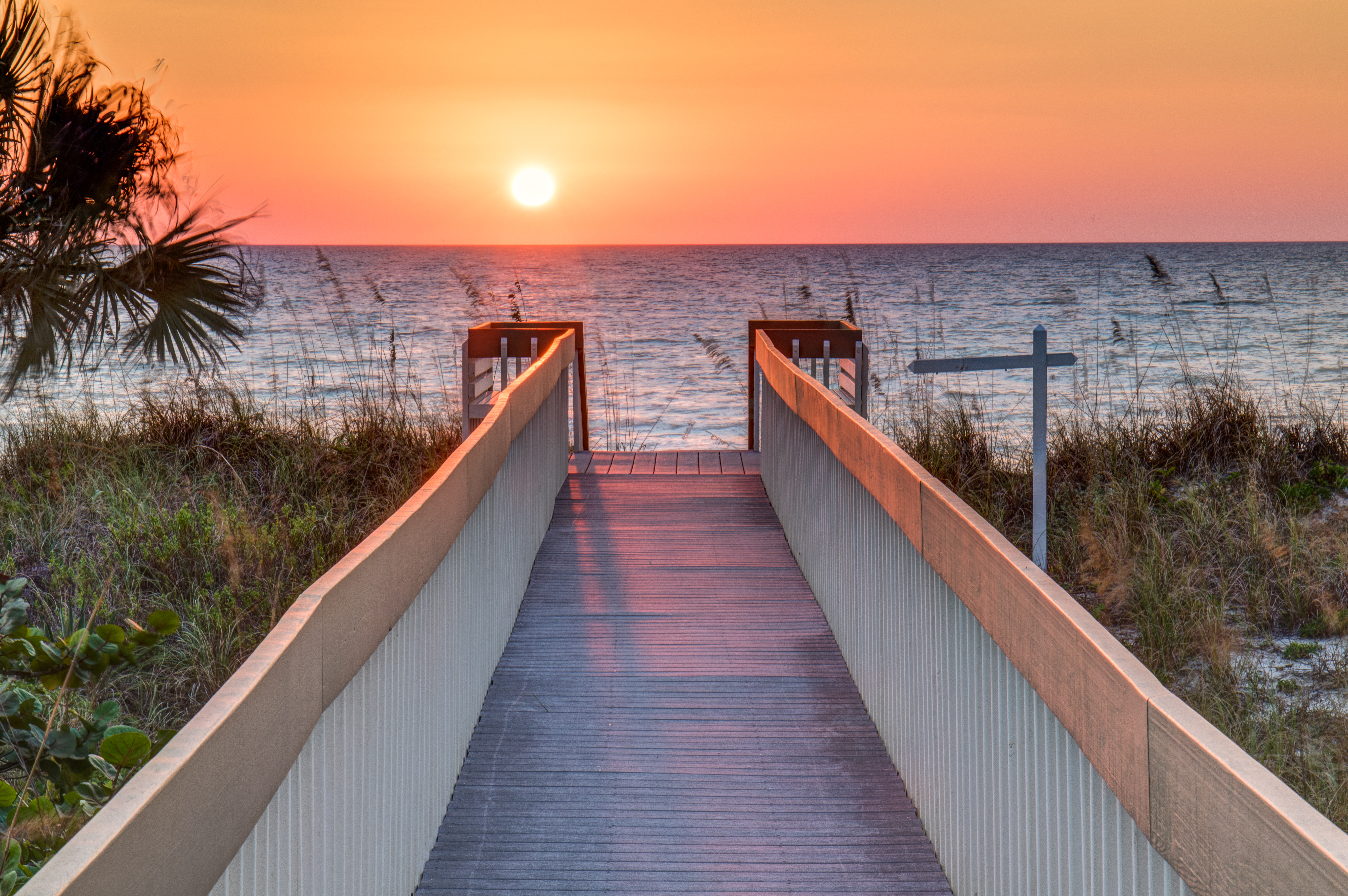 Beach Walkway Sunset